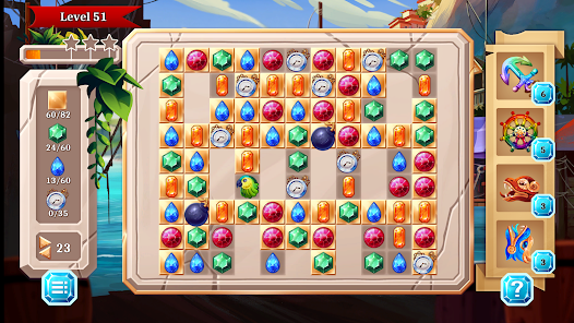 Jewel Quest Match 3 oynanış mekaniği - renkli mücevherleri eşleştirin
